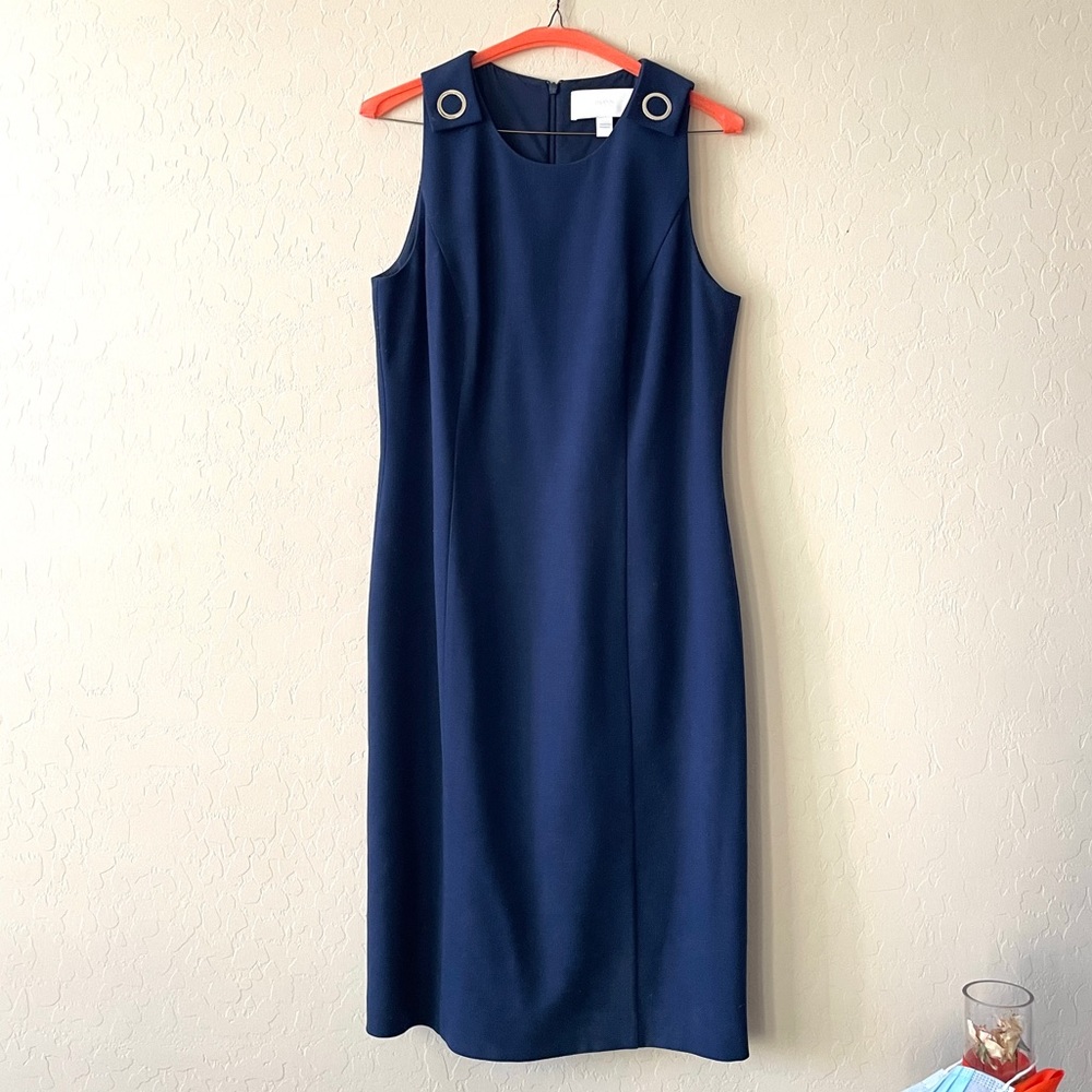 HUGO BOSS navy shift dress